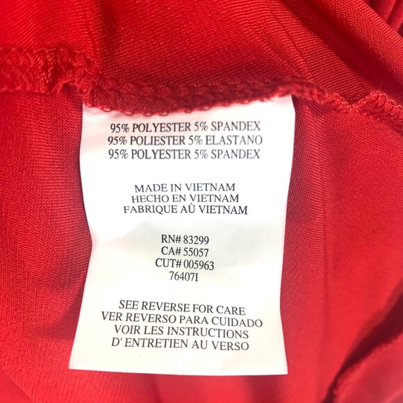 Tiana B Red scarlet  Wrap Dress size large - Picture 14 of 15